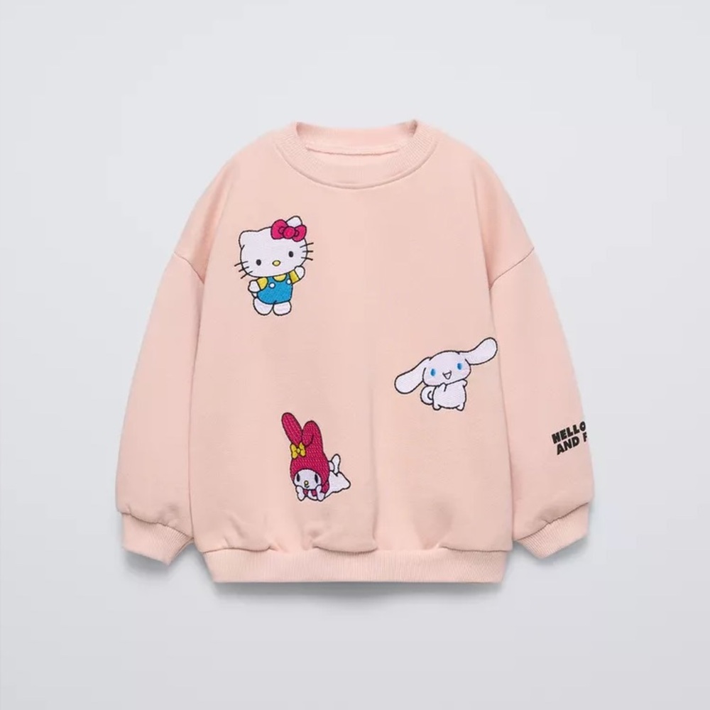 Zara kids Hello Kitty And Friends Embroidered Sweatshirt